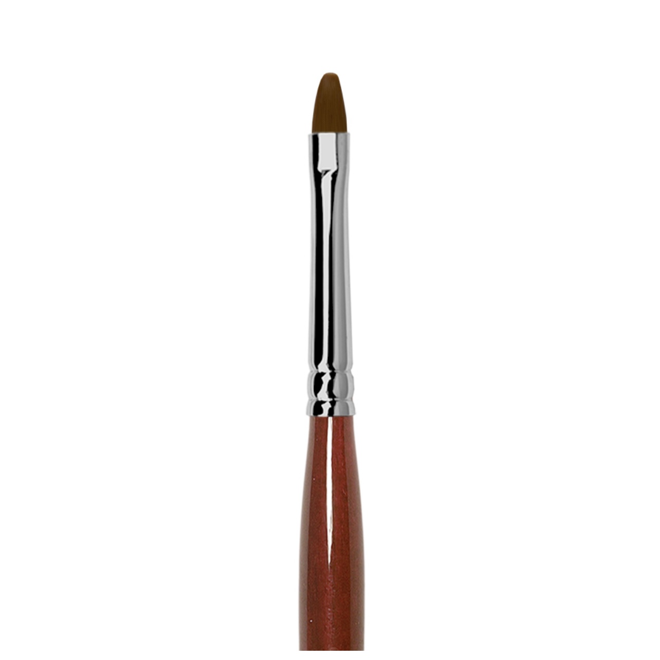 Кисть Roubloff GN33R (GN3-05,0RT) коричневая синтетика/ овальная 5/ ручка фигурная бордовая