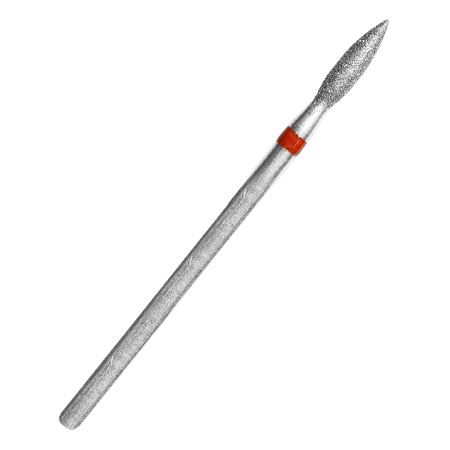 Фреза алмазная Пламя с острым кончиком D 2*8 мм Patrisa Nail (мягкая абразивность), JB48